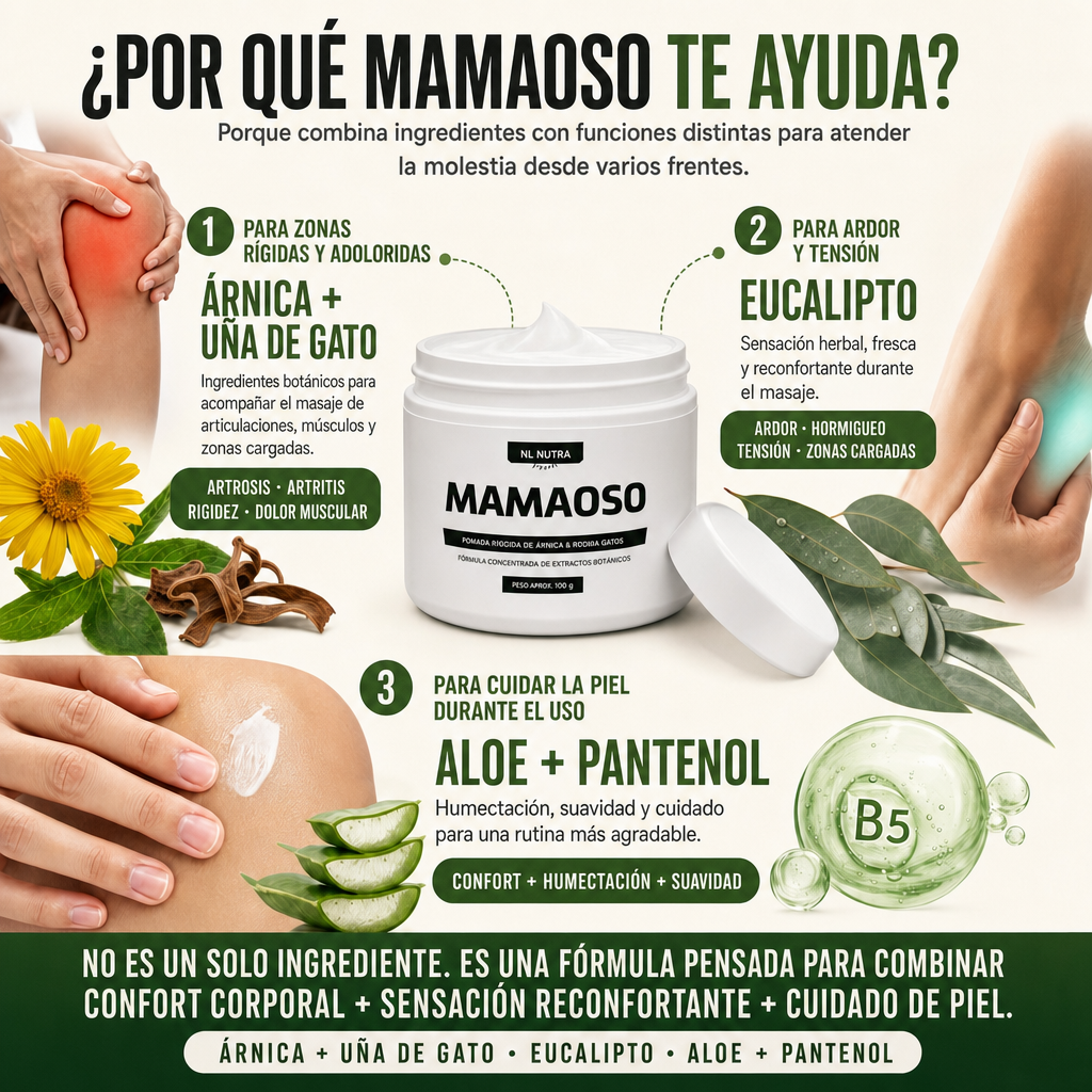 MAMAOSO® – Crema para Confort Corporal