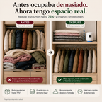 Pack Ahorra Espacio con Succionador Eléctrico + 5 Bolsas al Vacío