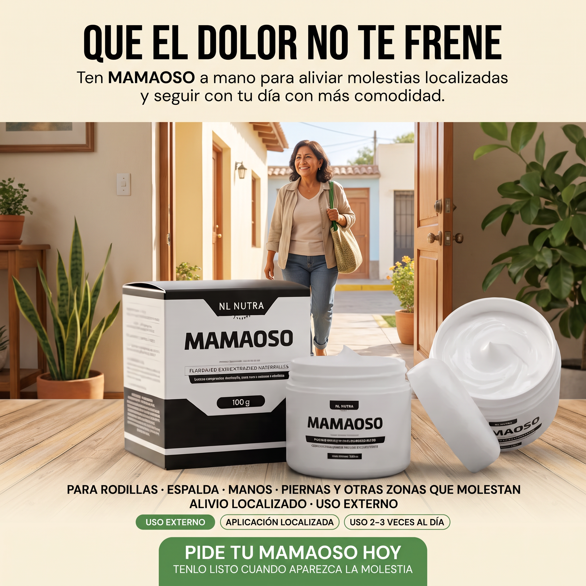 MAMAOSO® – Crema para Confort Corporal