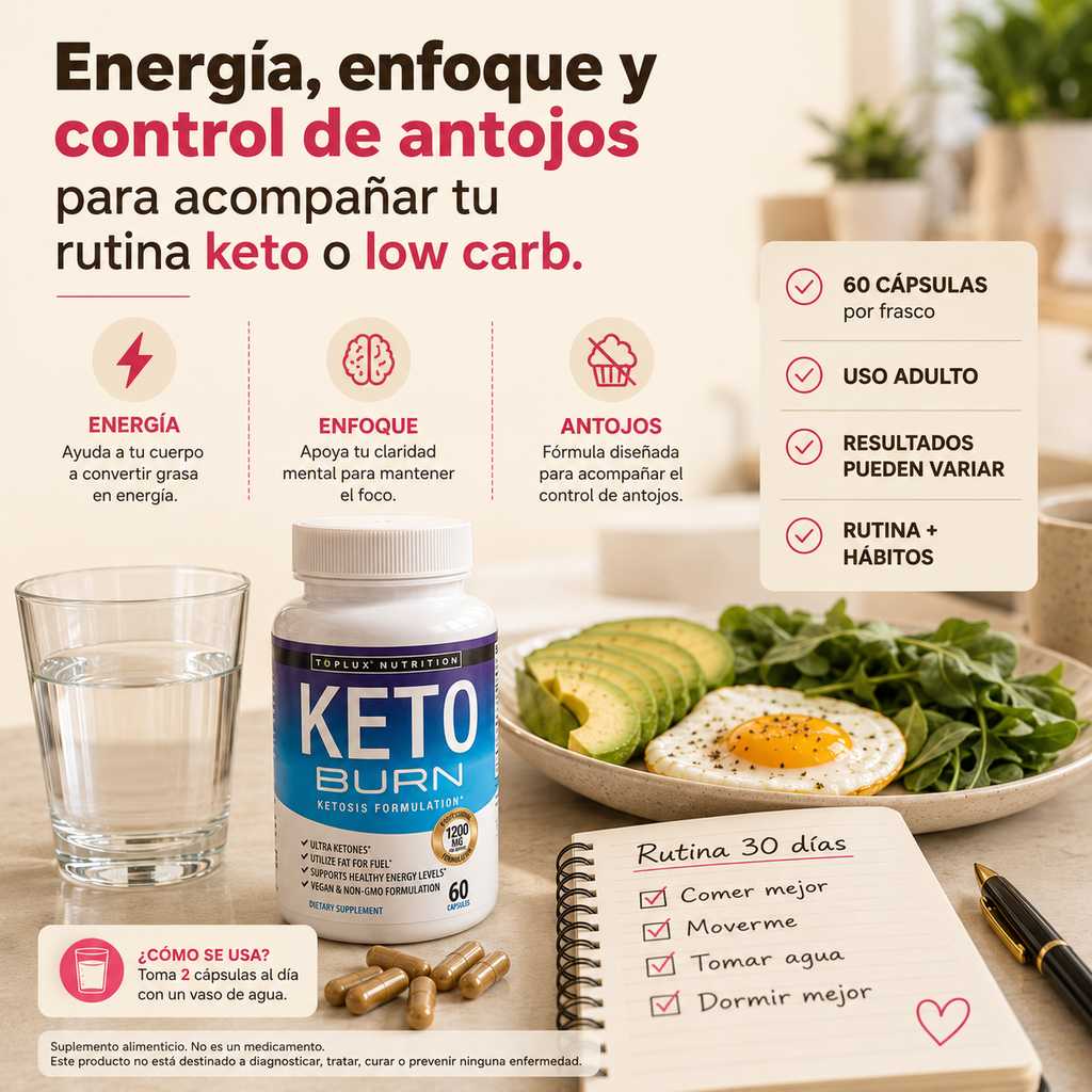 Keto Burn | Ayuda Extra para Control de Peso y Antojos