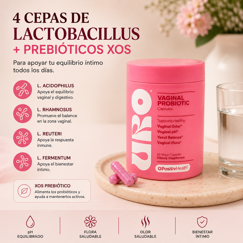 Probiótico Íntimo Femenino URO con Lactobacillus