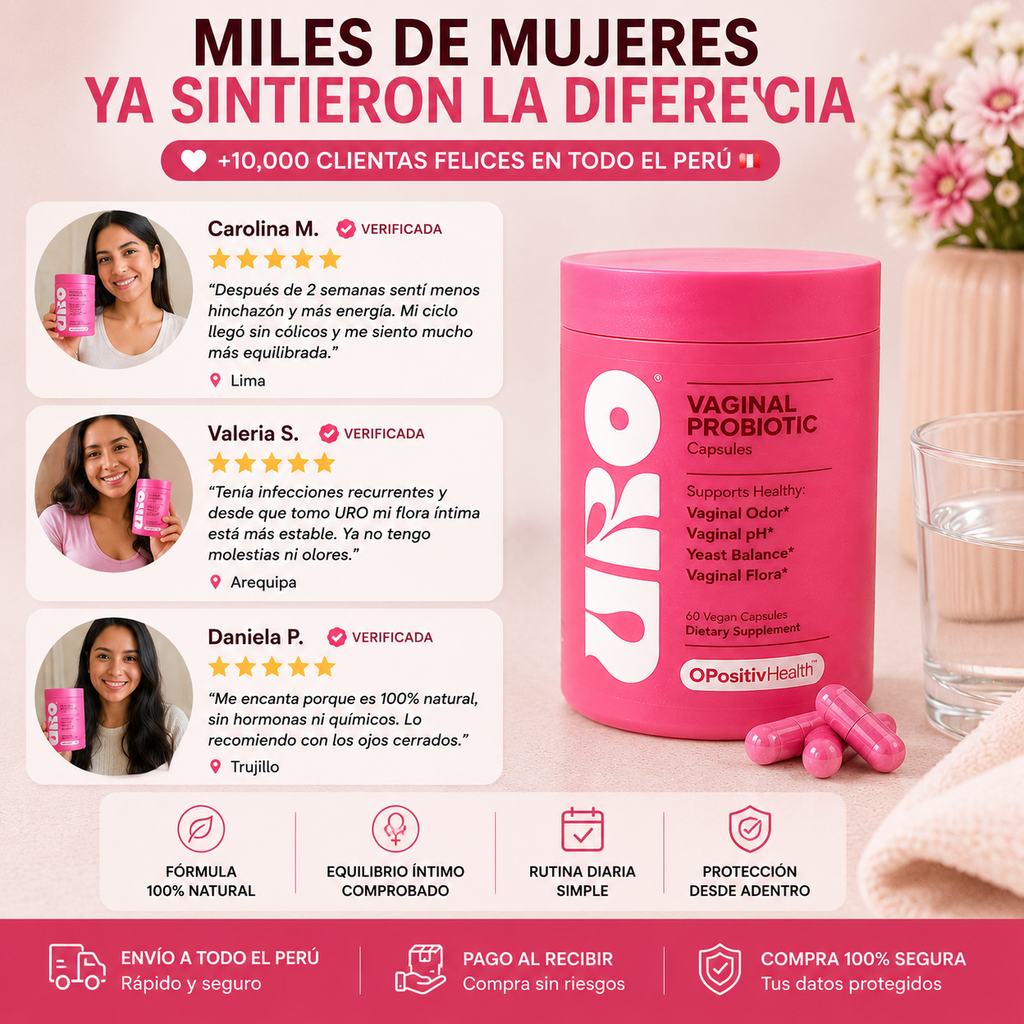 Probiótico Íntimo Femenino URO con Lactobacillus