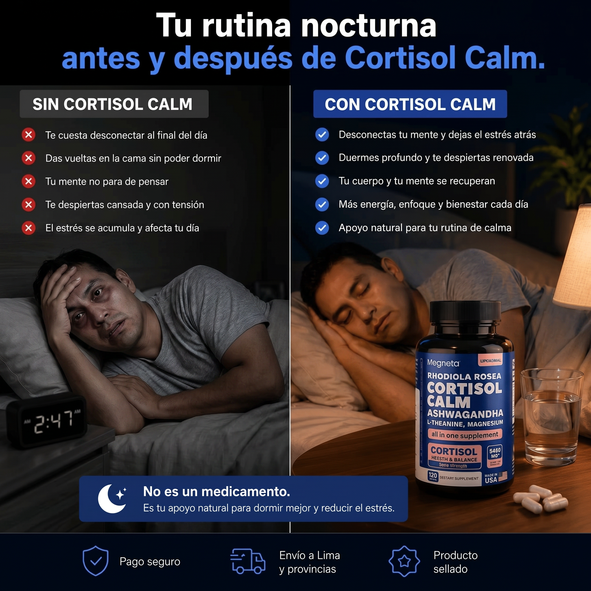 Cortisol Calm — Rutina de Calma y Descanso