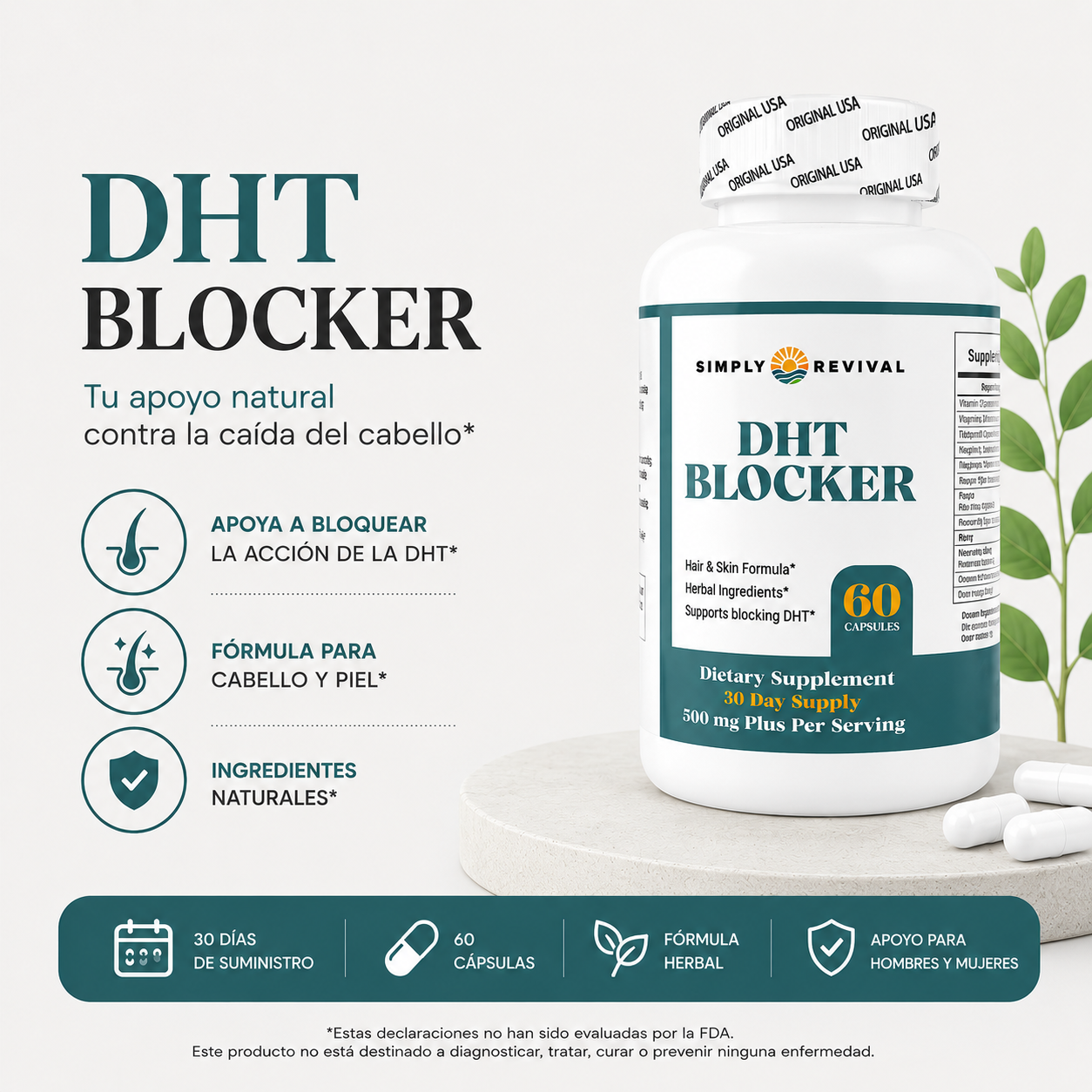 DHT BLOCKER - Detén la caída de cabello