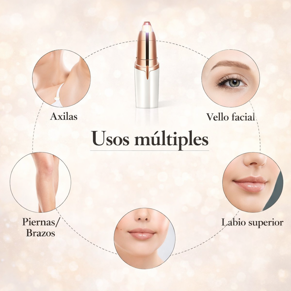 Depilador de Cejas Portátil Recargable