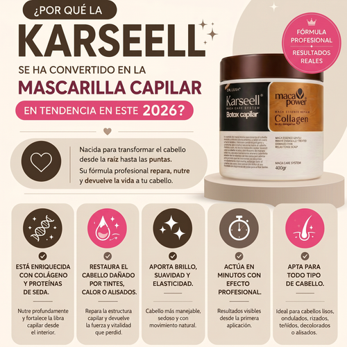 Combo Karseell Botox Capilar + Shampoo Maca Power