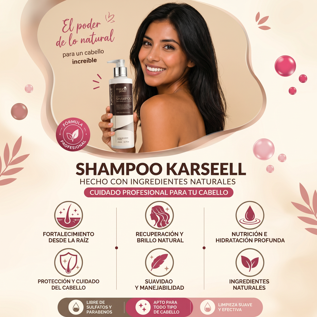 Combo Karseell Botox Capilar + Shampoo Maca Power