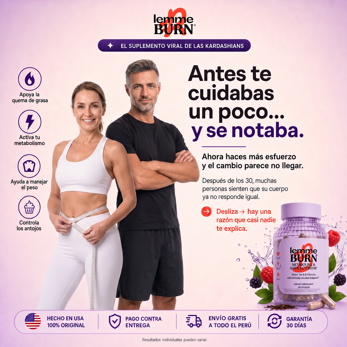 Lemme Burn - Activa tu Metabolismo (Original - Importado)